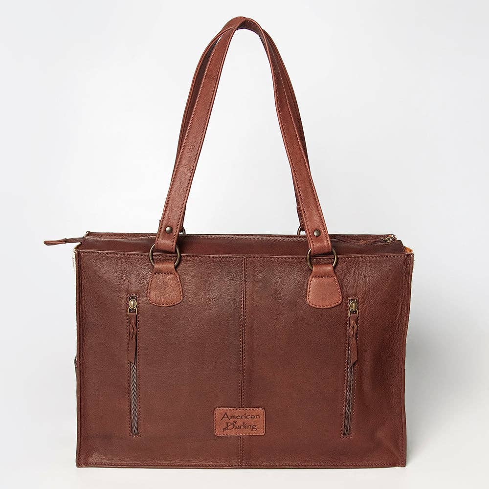 Tote Hair On Genuine Western Leather Women Bag: