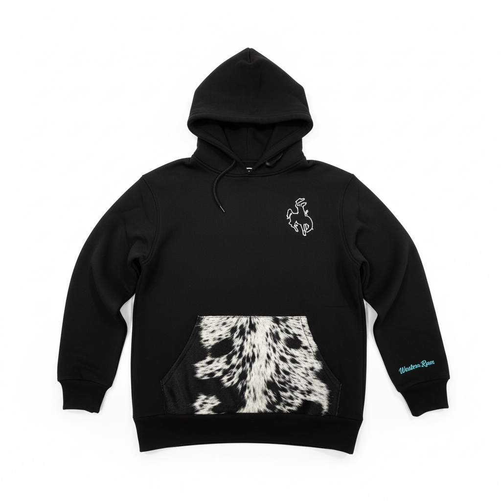 Cowboy cowhide hoodie : M